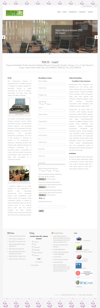 Web Program Akuntansi Trisakti