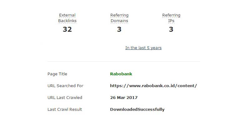 Backlink Rabobank