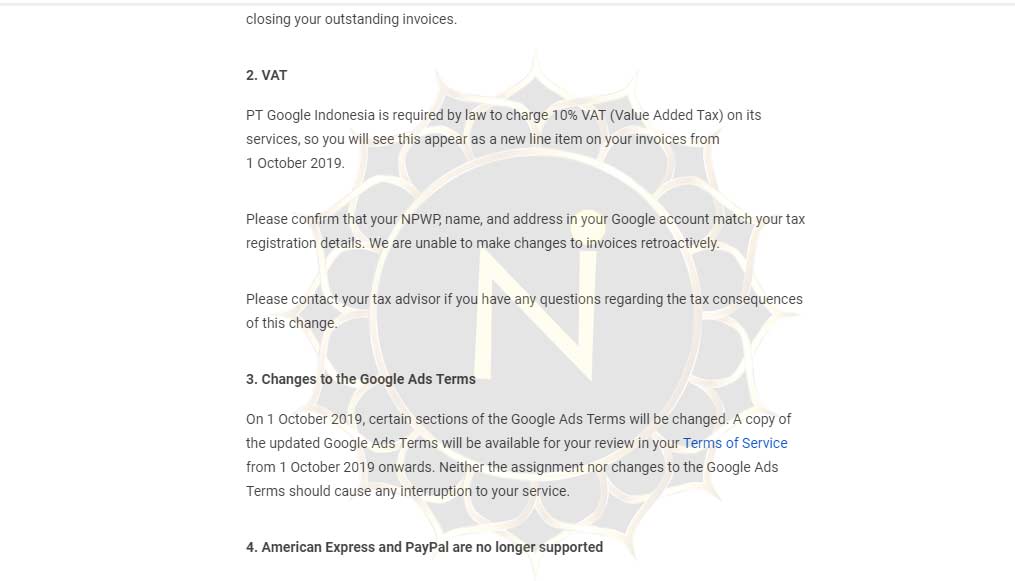 Google PPN 10%
